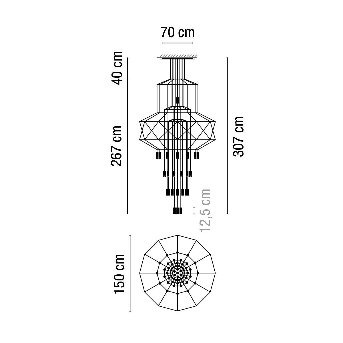 WIREFLOW Chandelier 0374