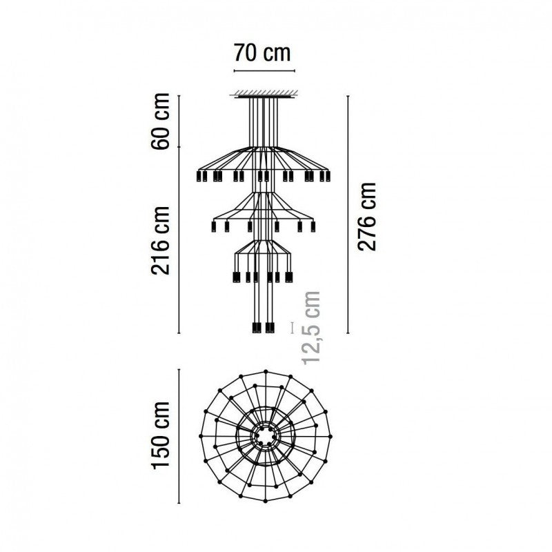 WIREFLOW Chandelier 0378
