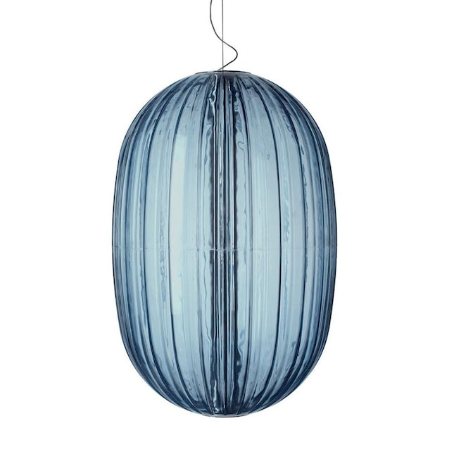 PLASS GRANDE COLGANTE AZUL LED