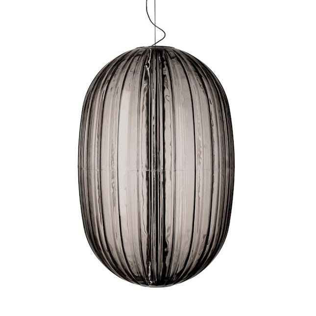 PLASS GRANDE COLGANTE GRIS LED