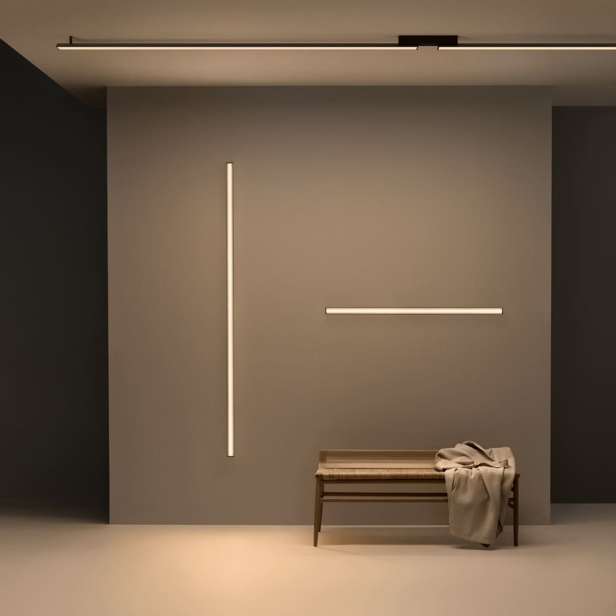 aplique de pared spa de Vibia lineal led