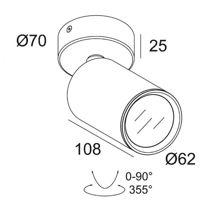 spy focus proyector deltalight medidas