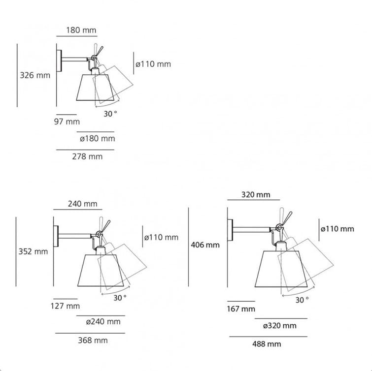 TOLOMEO Diffusore Wall Artemide - Uno Iluminación