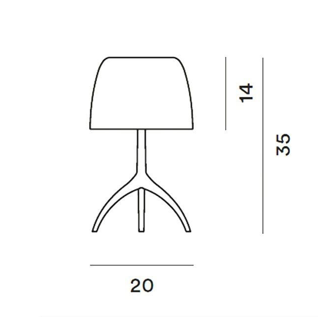 LUMIERE PICCOLA PEQUEÑA FOSCARINI MEDIDAS
