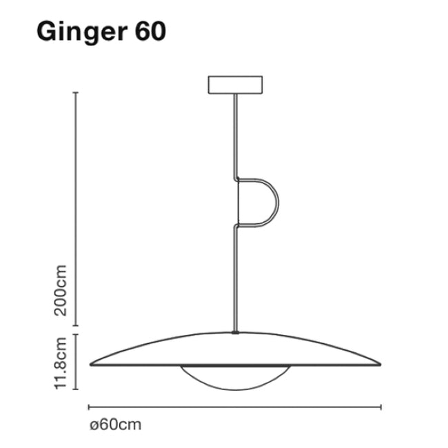 GINGER 60 RSC LÁMPARA COLGANTE
