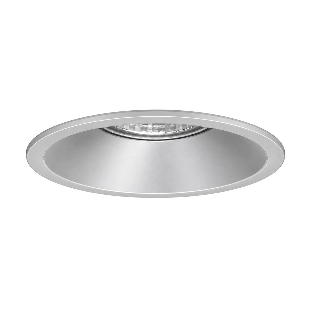 Foco empotrable Tolva S de Nexia de 9 W, propuesta visual del acabado aluminio en vista principal.