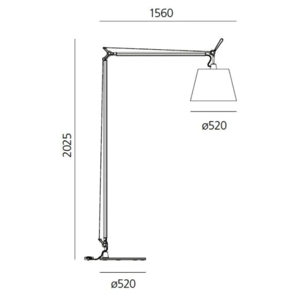 artemide-tolomeo-maxi-medidas